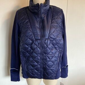 Layer 8 Women's Navy Quilted Puffer Jacket